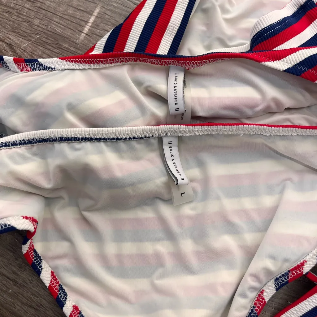 Solid & Striped
The‎ Elle Bikini Top and bottom size large - Image 2