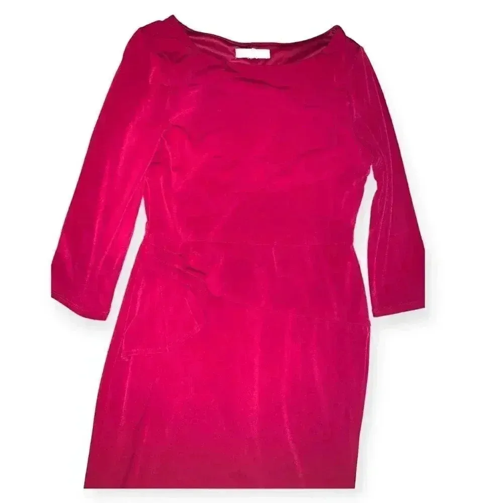 Red sheath twist Front dress - Image 4