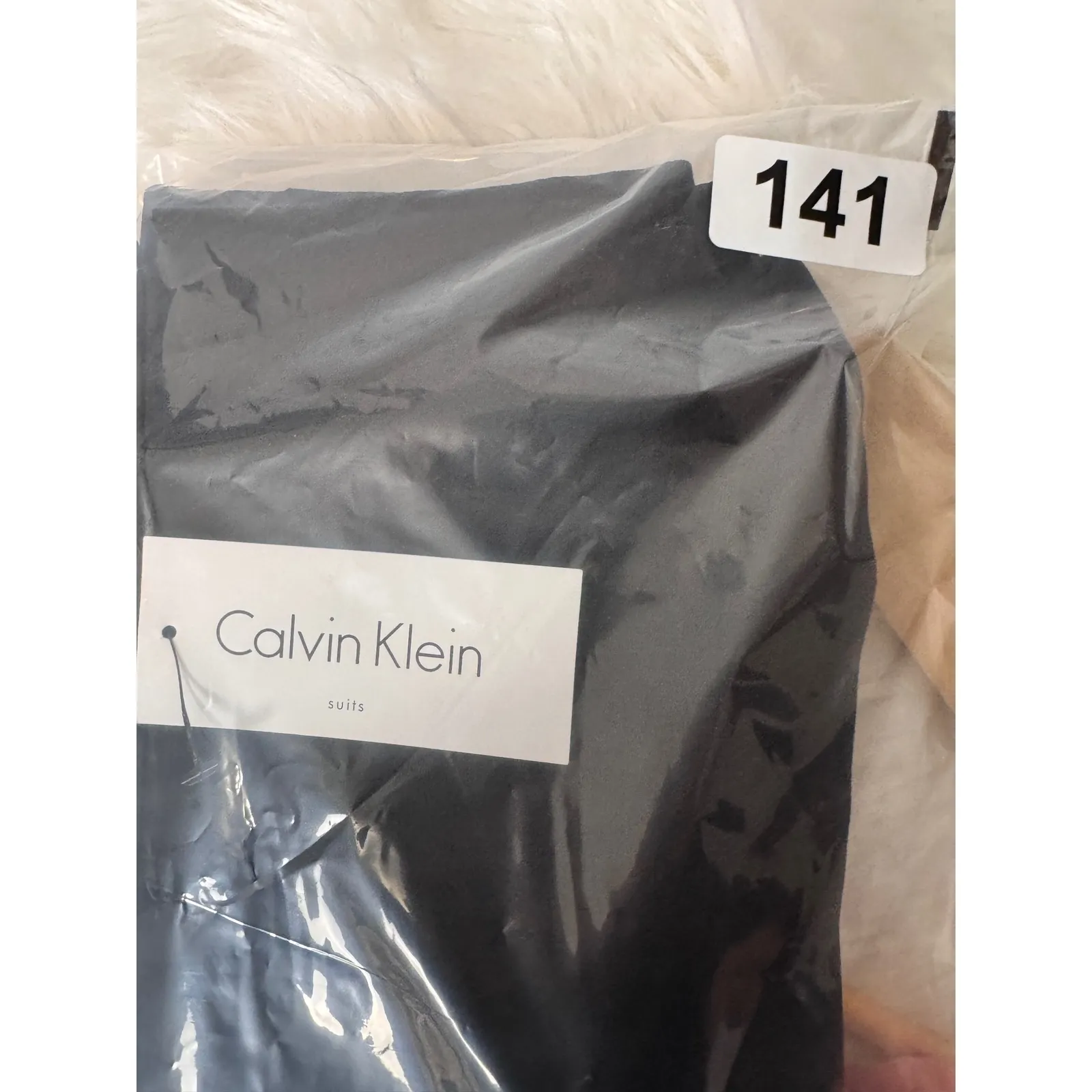 Calvin Klein Womens Black Pencil Skirt Suit Separate Knee Length Size 6 - Image 7