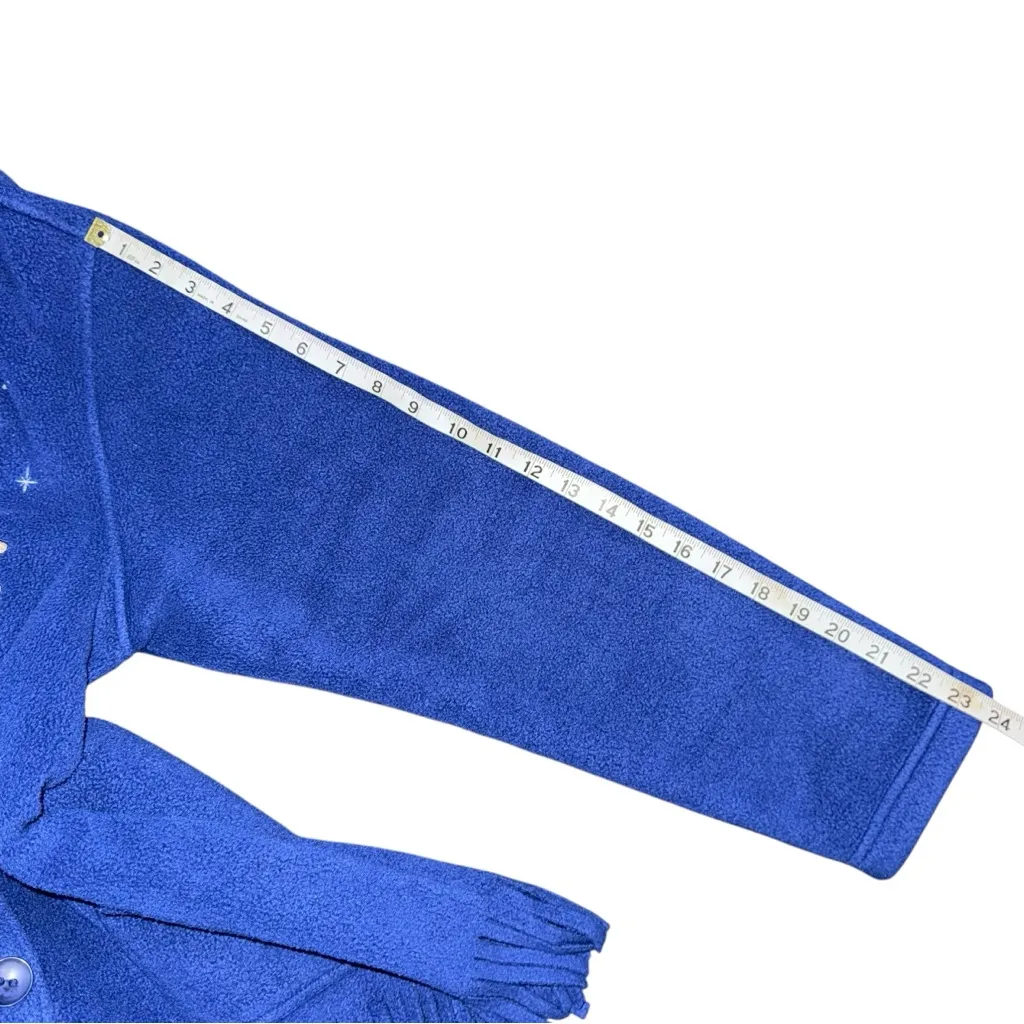 VTG 90s Disney Store Fleece Jacket Large Snow White Seven Dwarfs Embroidered - Image 9