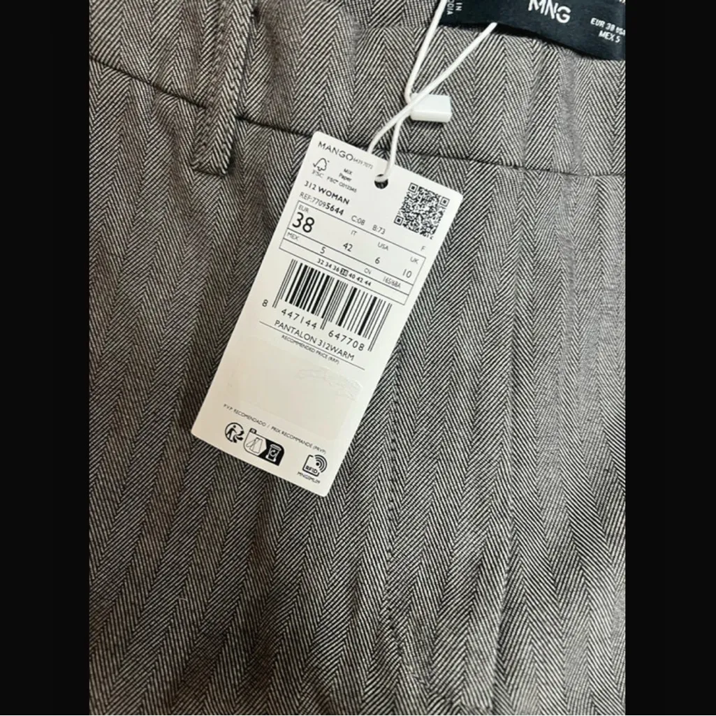 NWT Mango Elegant Gray Dress Pants size 6 - Image 5