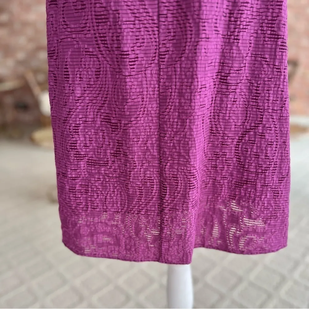 Nanette Lepore Dress Halter Purple Asymmetrical Neck NWT 6 Cocktail Brunch - Image 11