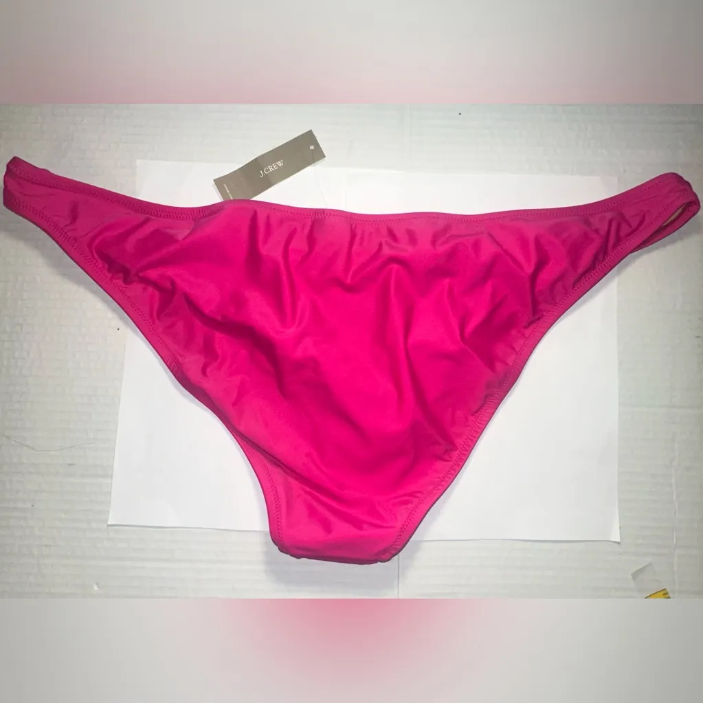 J Crew Bikini Bottom Womens Plus Size 3X‎ Pink Heritage 1989 High Leg Swim New - Image 8