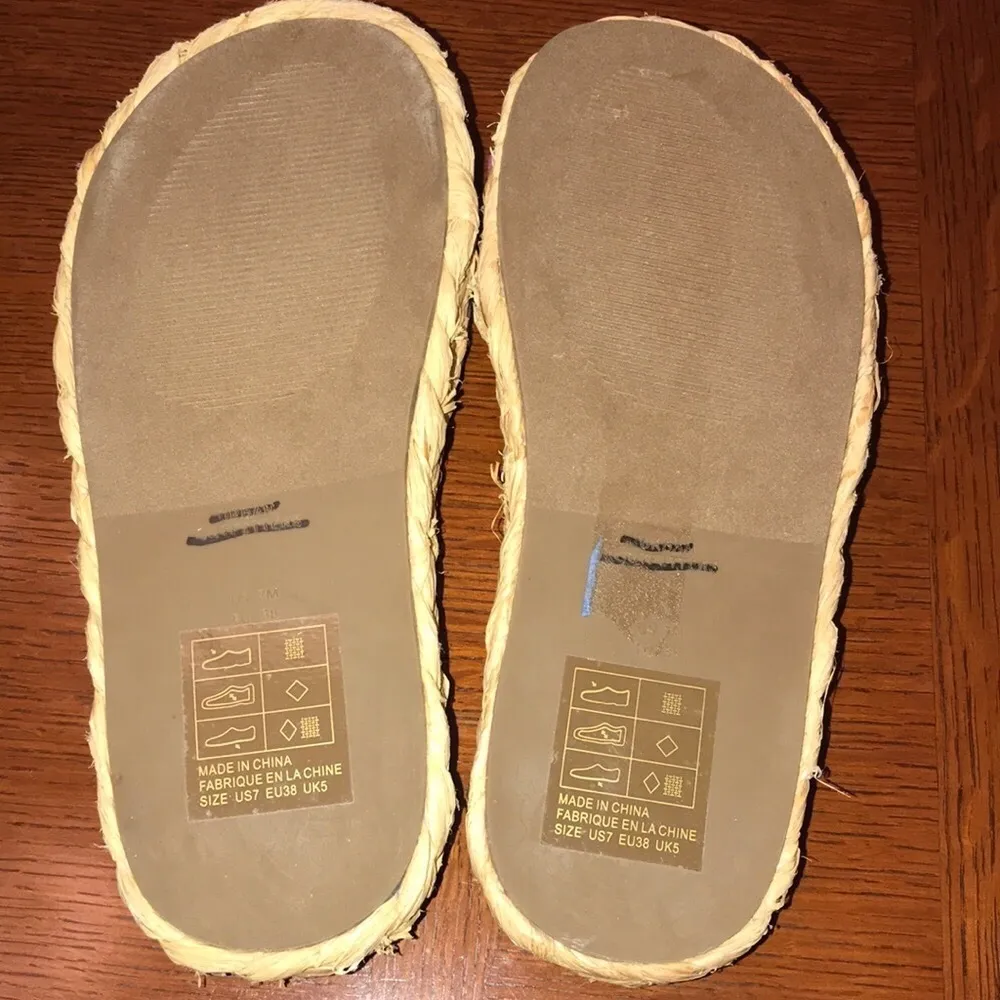 UO Willow Knotted Raffia Jute Plaid Sandal - Image 6