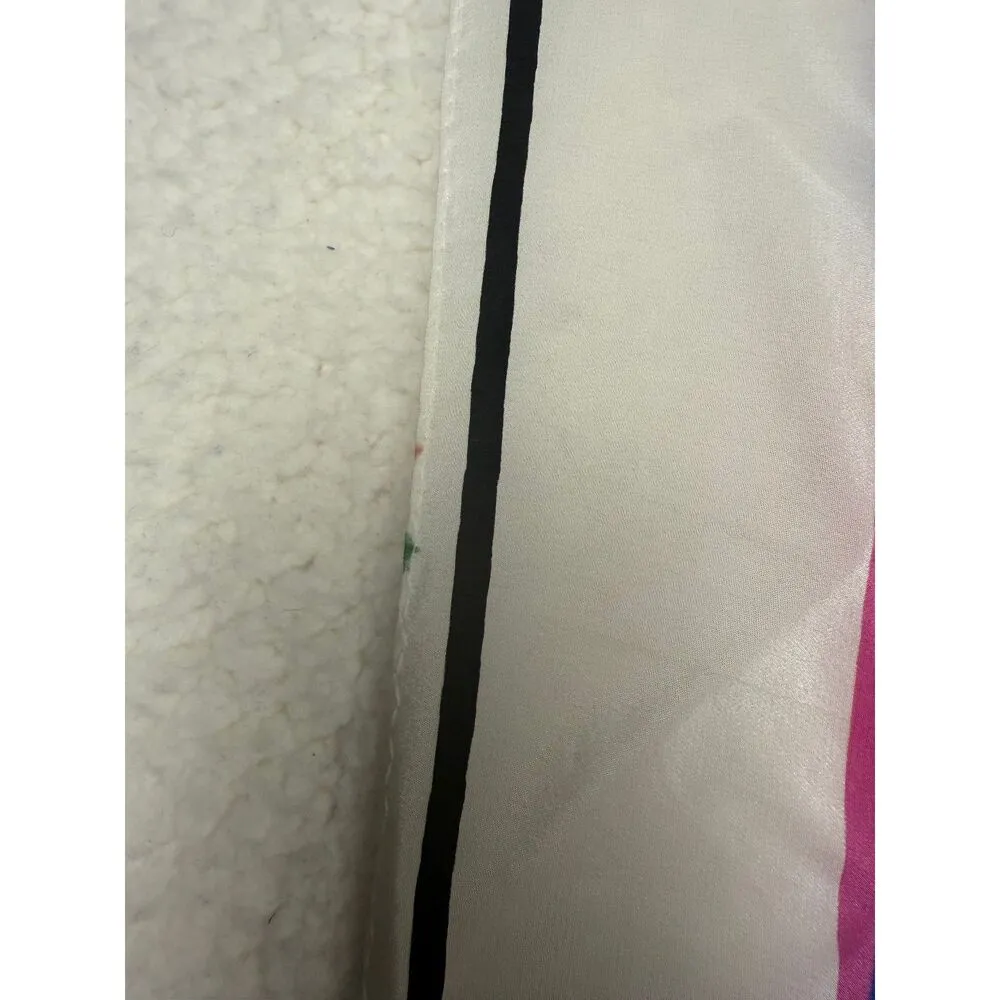 Vintage Pierre Cardin Scarf Womens Large Multicolor Abstract 100% Silk Italy 80s - Image 10