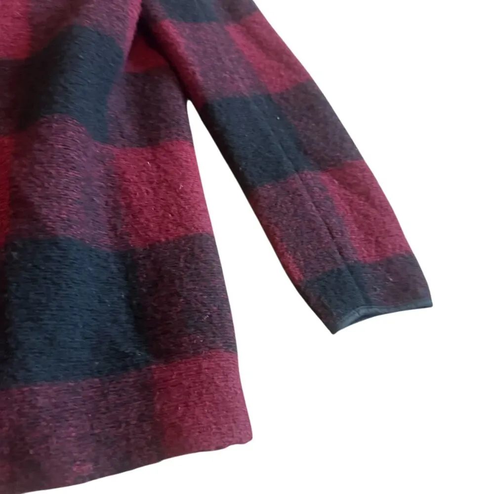 Wilfred Free Buffalo Plaid Button-Down Sweater Jacket Wool Blend Size XXS Womens - Image 9