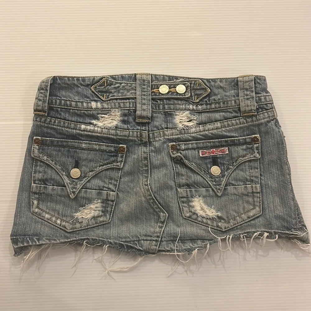 Hudson Denim Mini Skirt - Size 27 - Frayed and distressed - Image 2