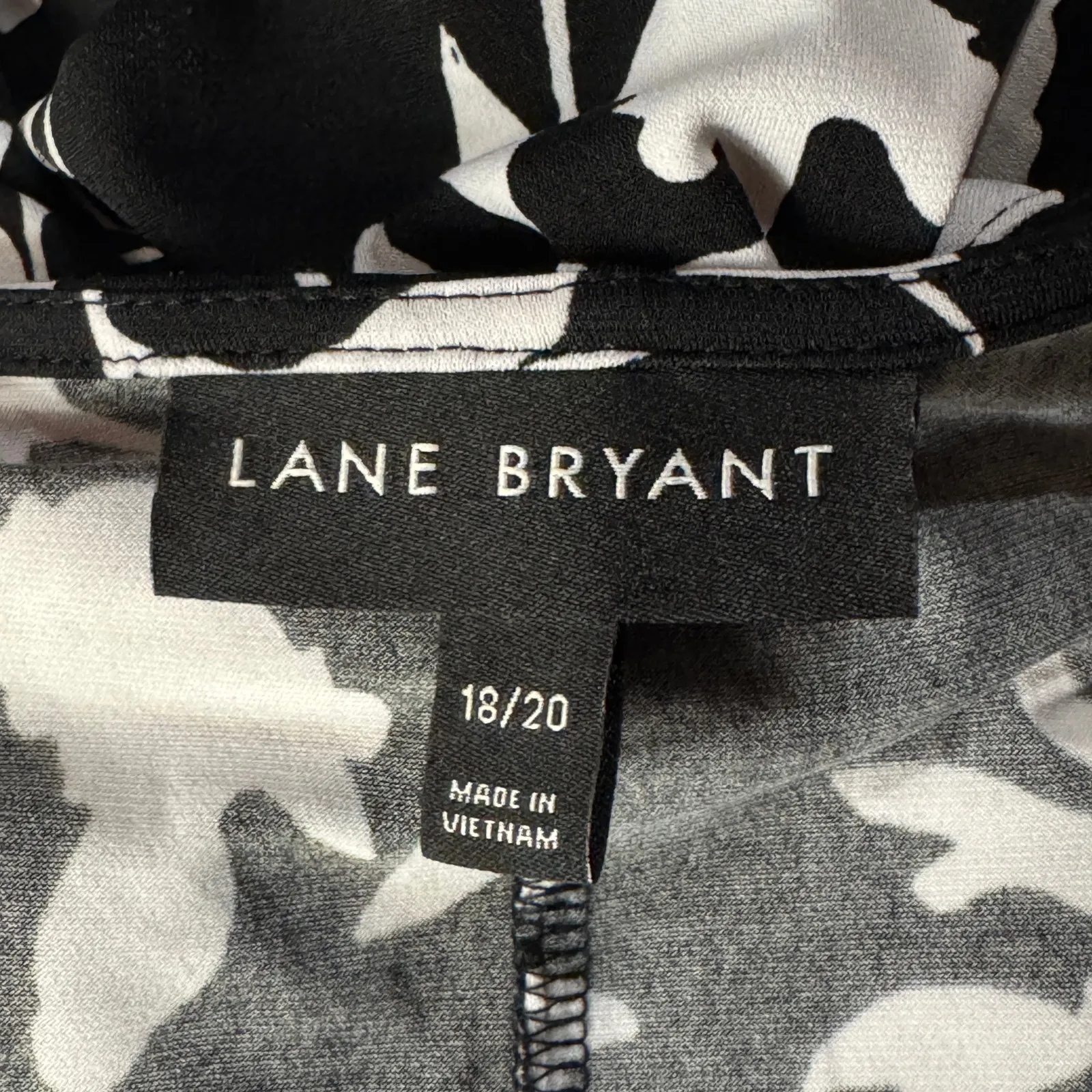 Lane Bryant SZ 20 Hi-Low Midi Dress Faux Wrap Floral Stretch Surplice V-Neck - Image 11