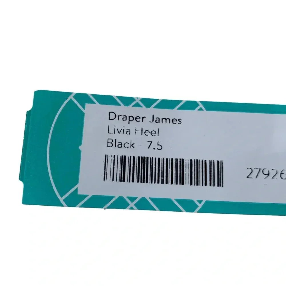 Draper James Livia Jeweled Ankle Strap Large Bow Sandals Black Size 7.5 NWT - Image 14