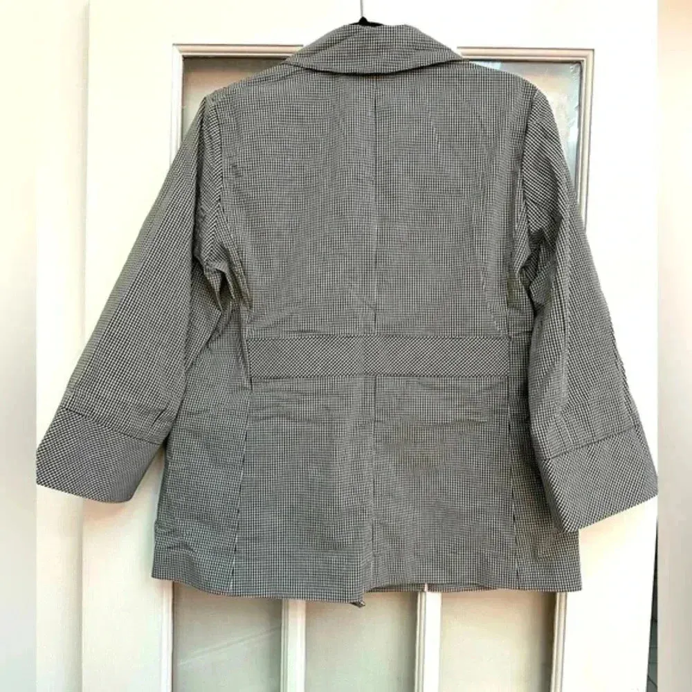 Brooks Brothers Plaid Button Down Lightweight Blazer Jacket Women’s Size 8 Med - Image 4