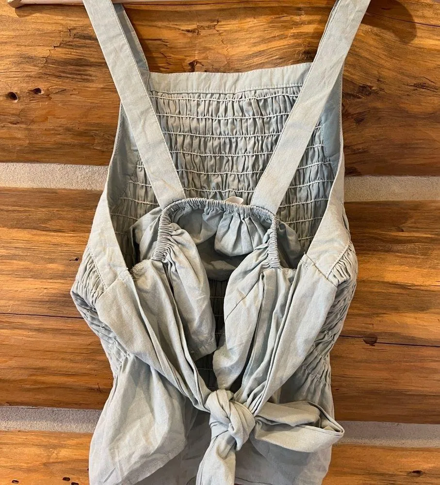 Mable Smocked Tank Top Tie Back Size M - Image 2