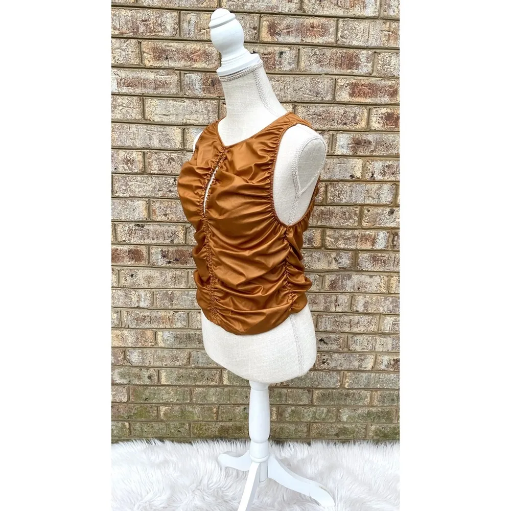 NWT Free People Ride Along Ruched Crop Tank - Image 5