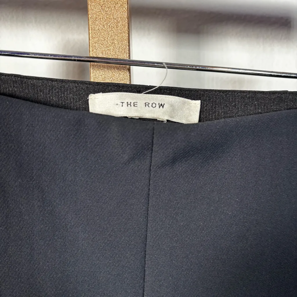 The Row Thilde Scuba Trousers with Zip Up Detail Small Black - Image 3