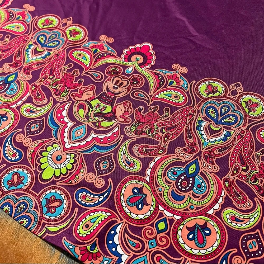 Disney parks Mickey and Pluto Mandala purple colorful top XXL - Image 5