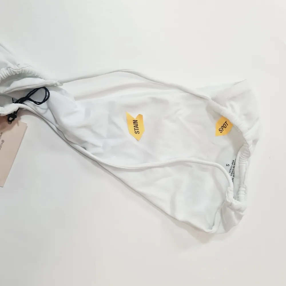 superdown  Raquel String Bikini Bottom in White - Image 8