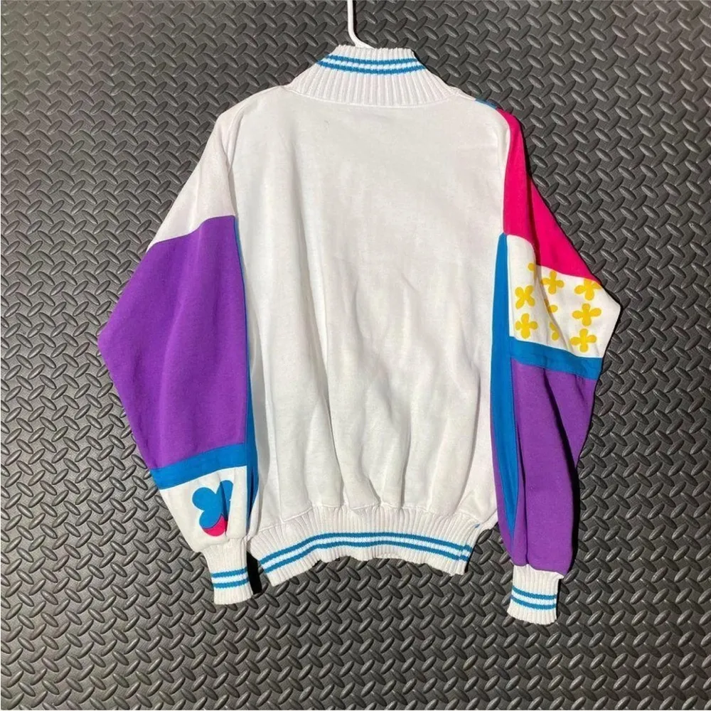 NWT Vintage Starting Point Crewneck Sweatshirt Sweater Colorful Retro 80s 90s L Blue Size L - Image 2