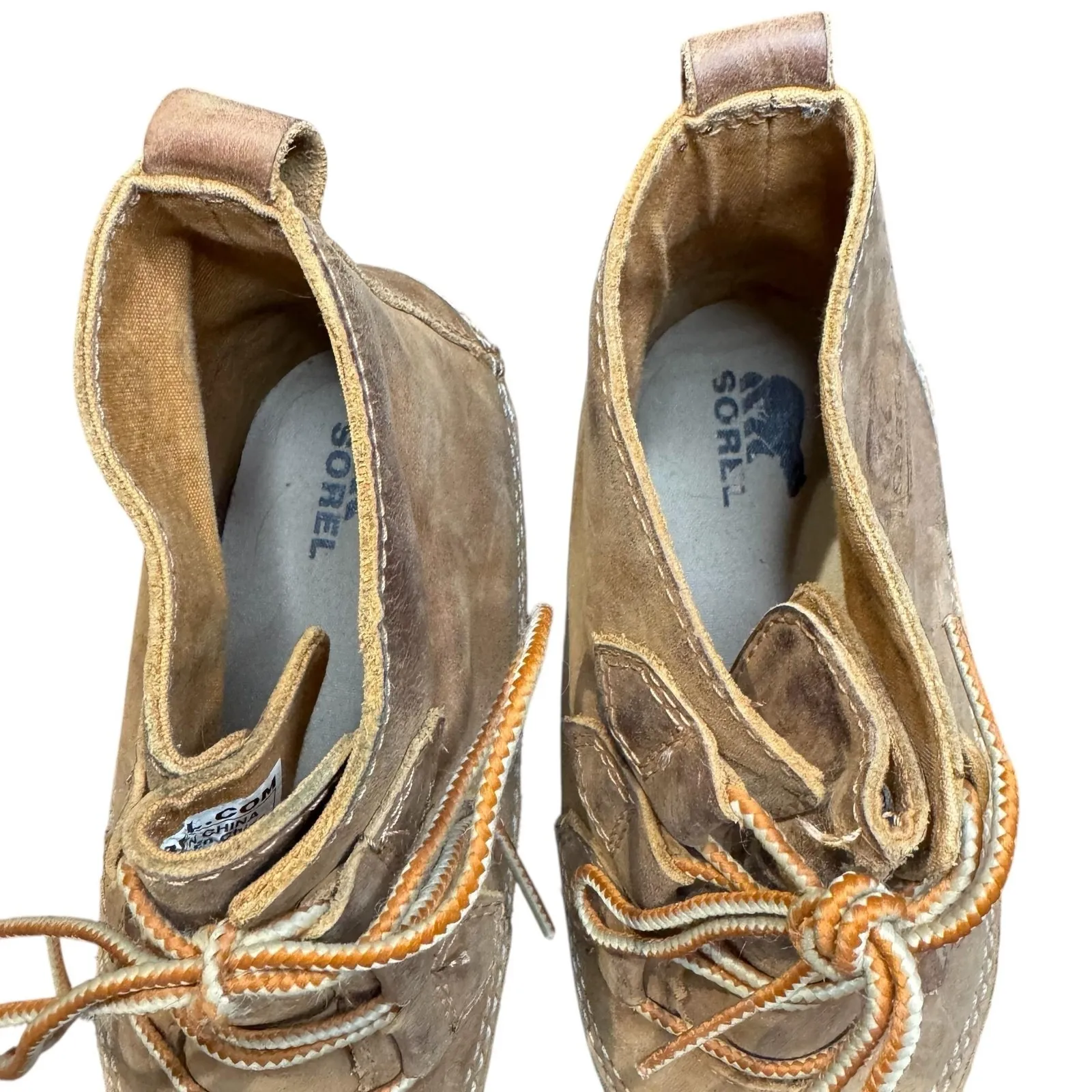 Sorel Out N About Boots Womens Size 10 Brown Nubuck Waterproof Ankle Rain Duck - Image 4