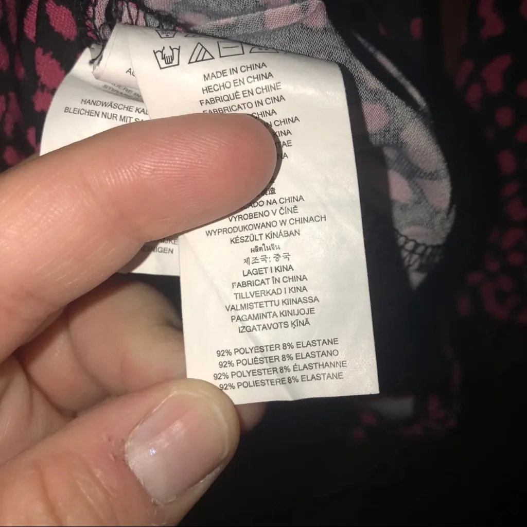 Michael Michael Kors Leopard Print 3/4 Sleeved Blouse Size Large Black - Image 4