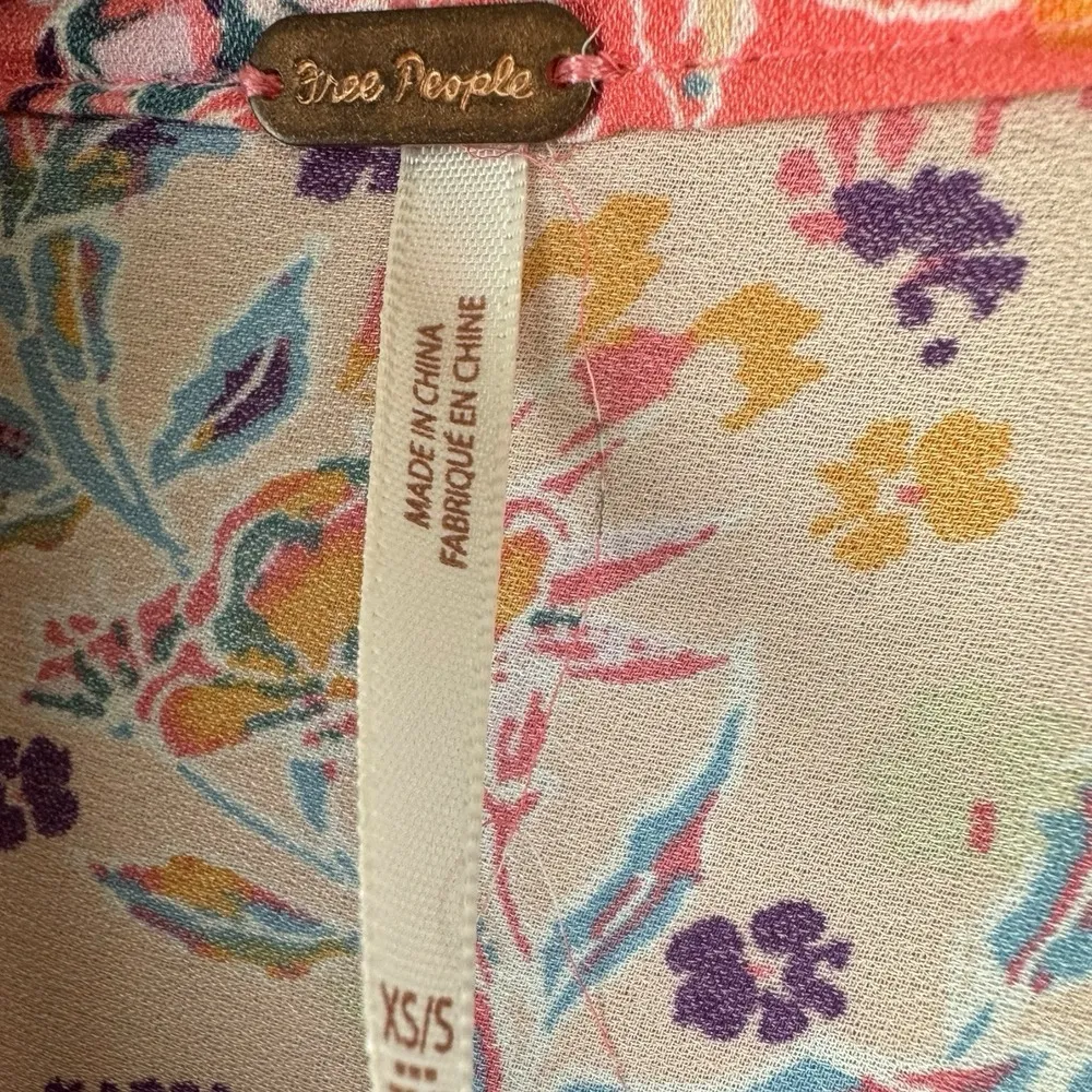 Free People Wildflower Cinched Zip Up Kimono‎ OB576002 XS/S Oversized - Image 5