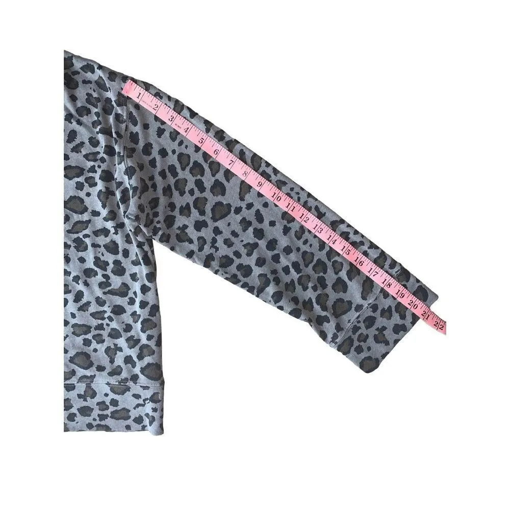 SUNDRY LEOPARD PRINT FUNNELNECK SWEATSHIRT - Image 9