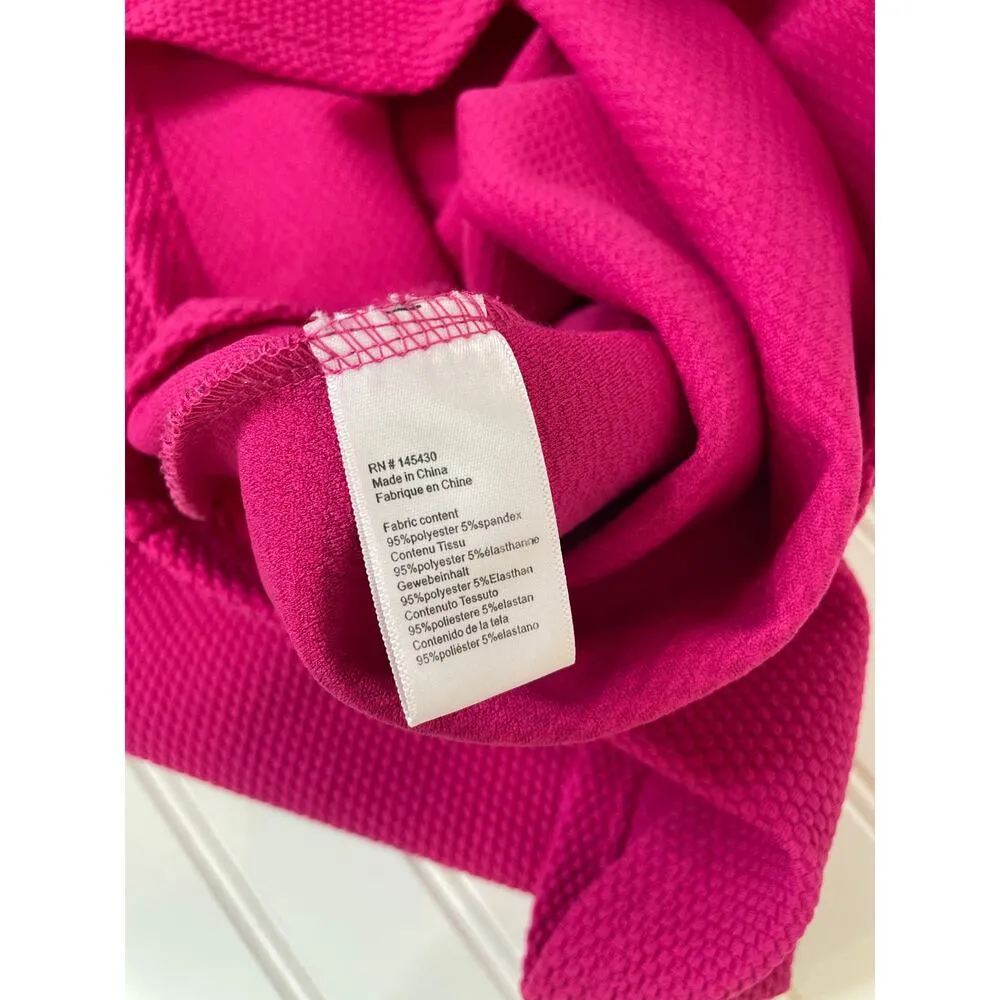 Anthropologie Tabitha Pink Fit and Flare Mini Dress Ruffle Pocket Peasant Size 2 - Image 7