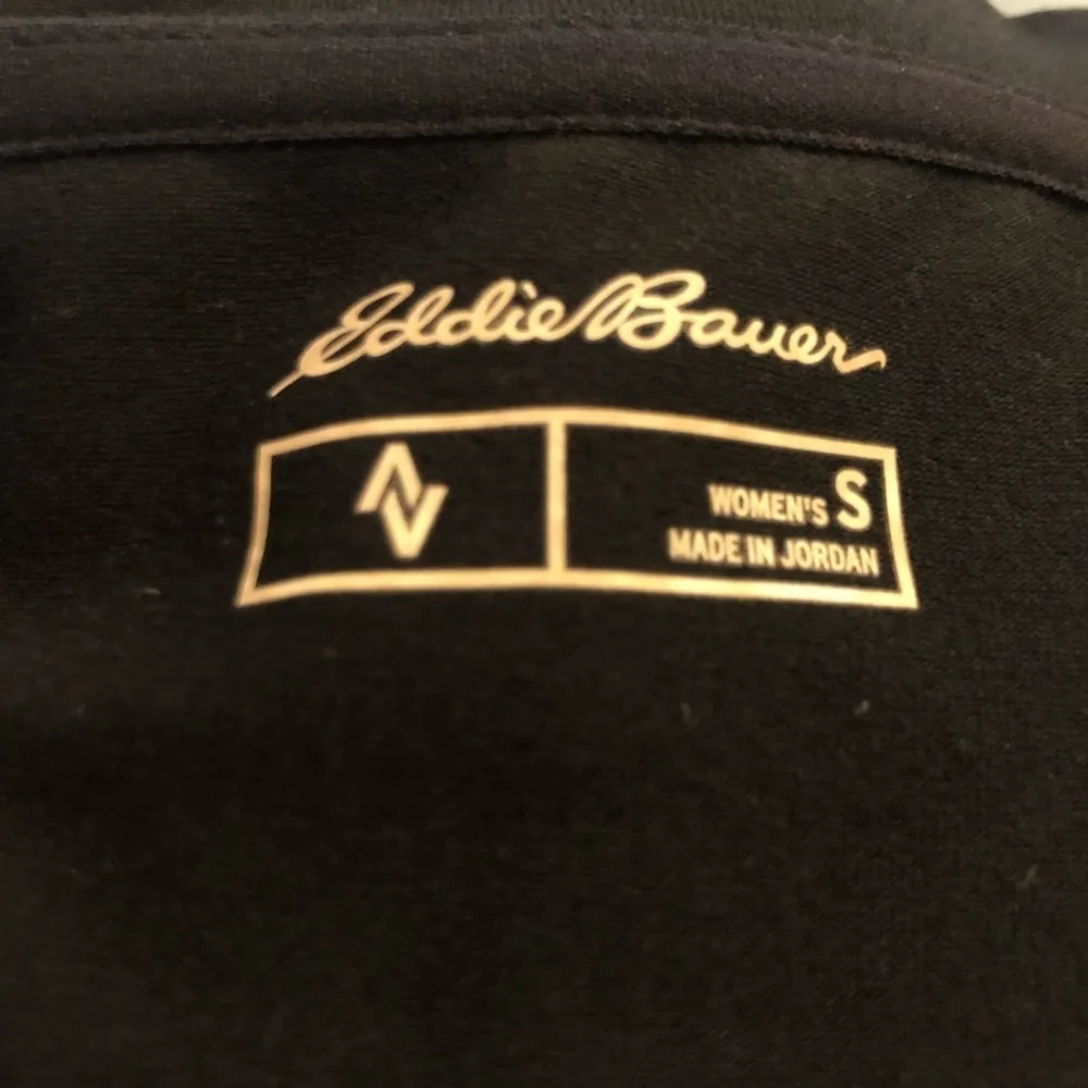 Eddie Bauer Black Knit Casual Dress 3/4 Sleeve Size S Easy Care Vacation - Image 5