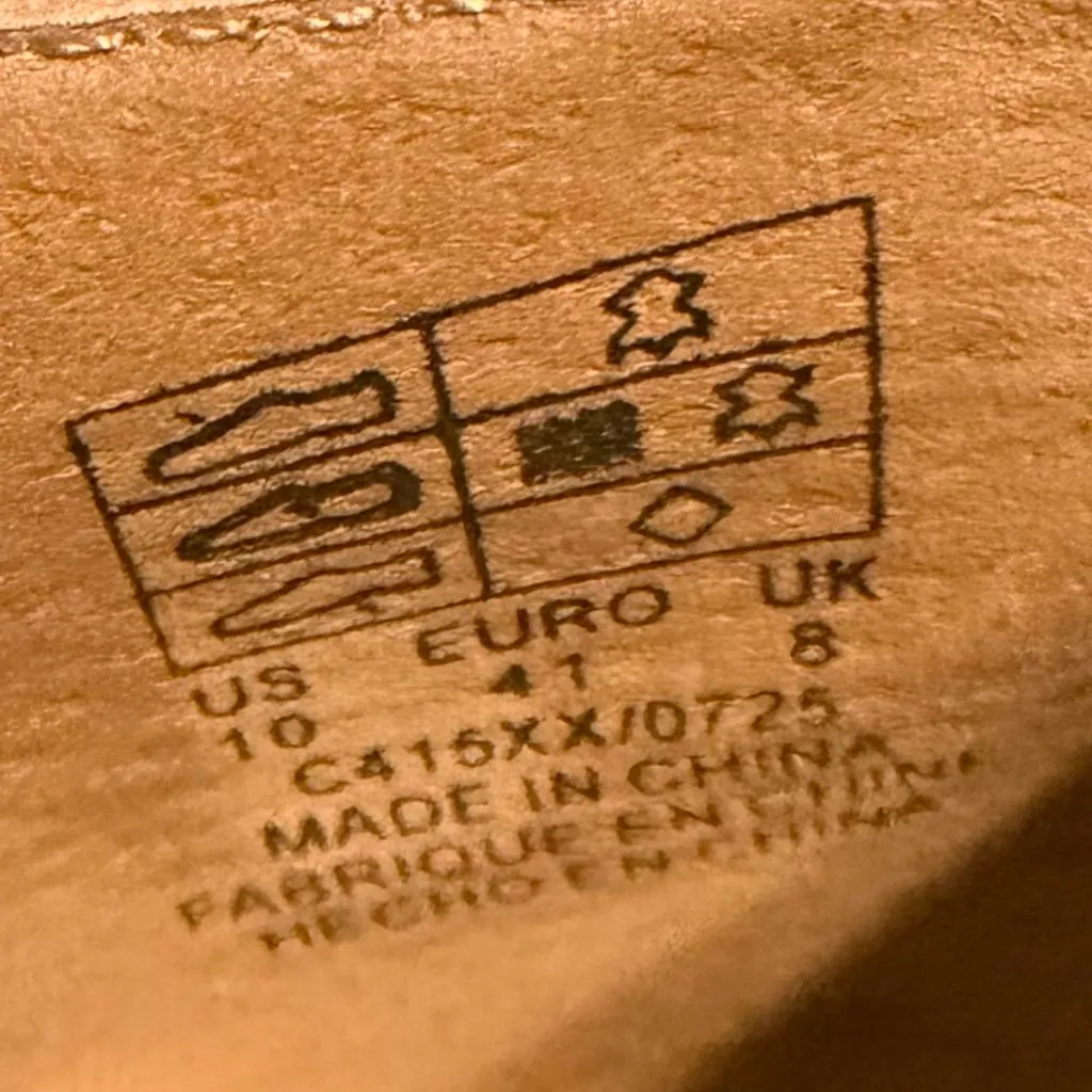 Kelsi Dagger Brooklyn Olga Lug Loafer Heels Beige Platform Booties Shoes Size 10 - Image 7