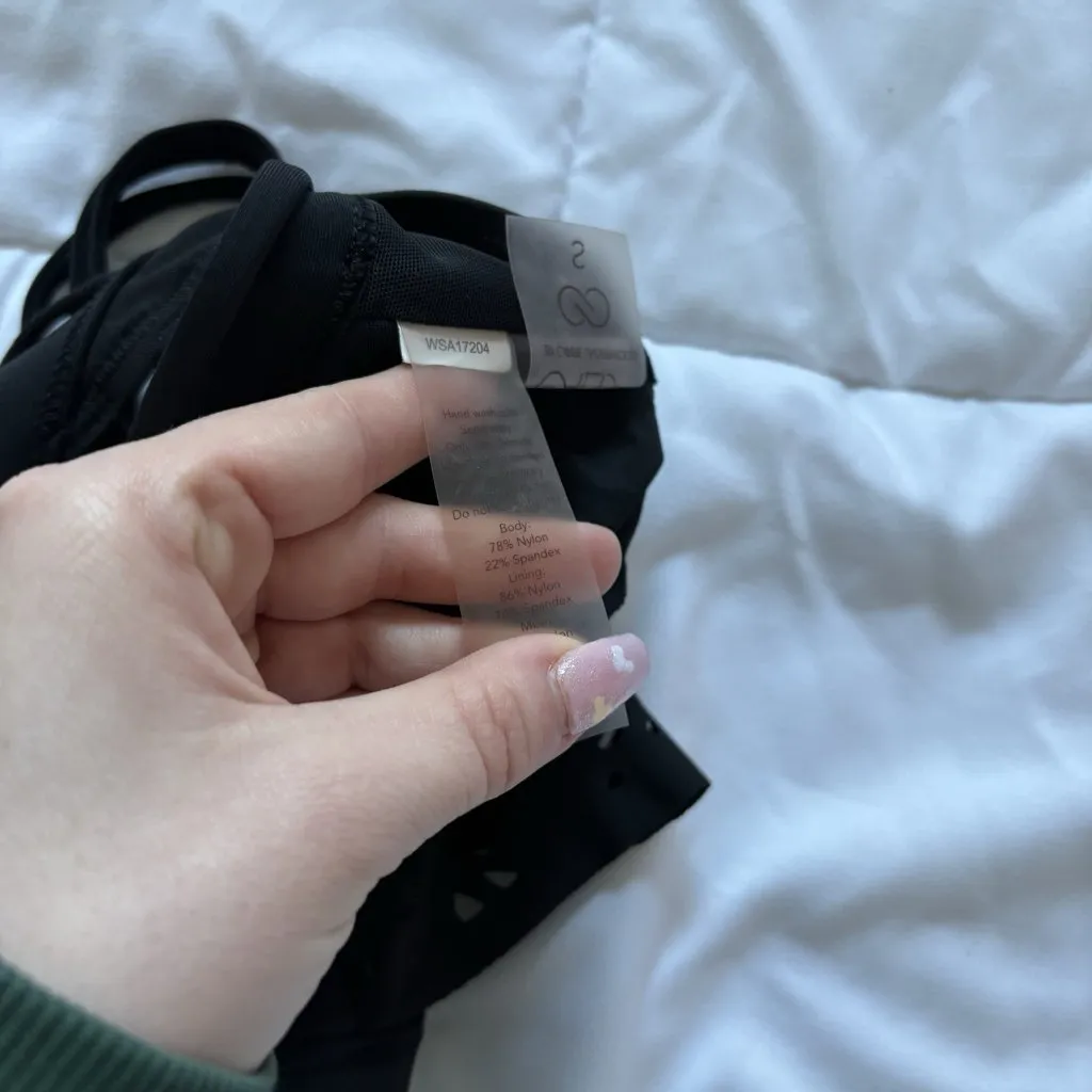 Calia Womens Size Small Black Swimsuit Bikini Top Racerback Nylon Summer Beach - Image 7