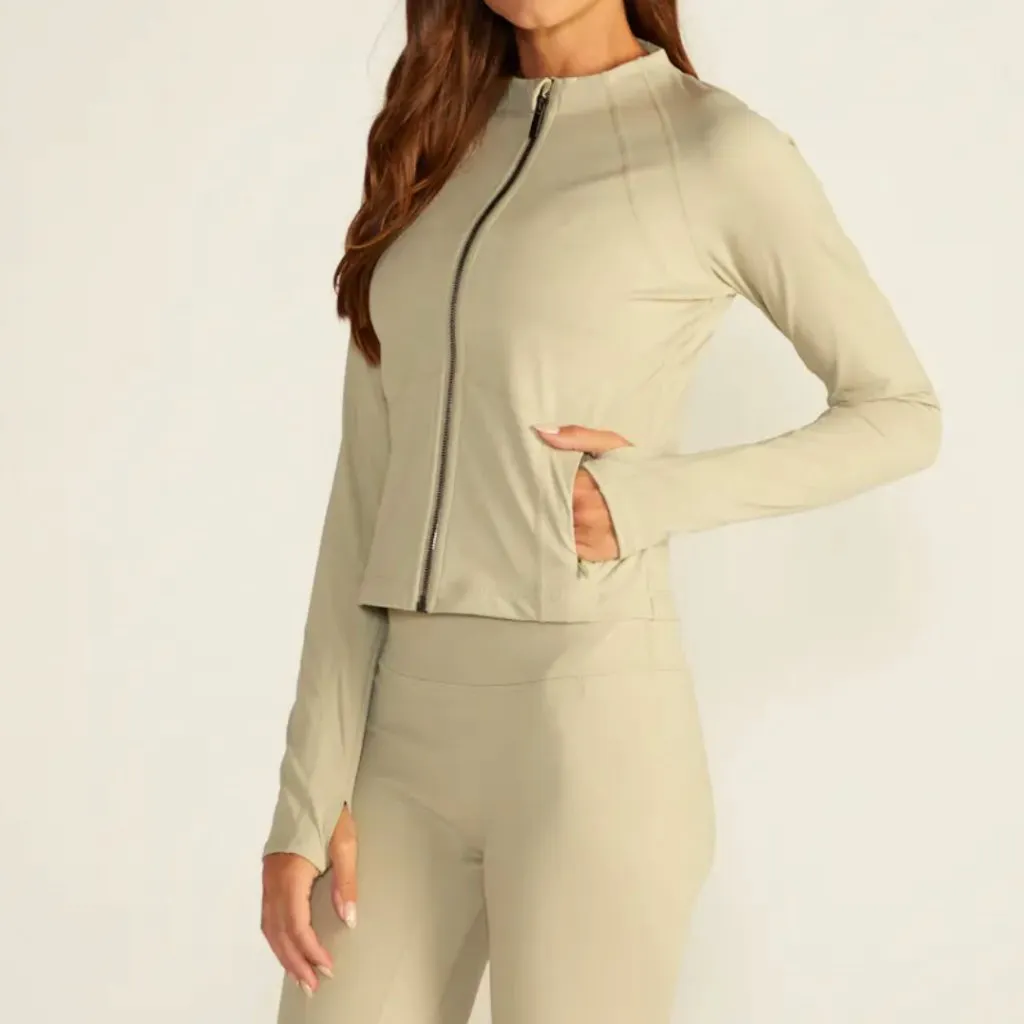 BYLT Metta Full Zip Jacket Dry Sage Women’s Small Green - Image 10