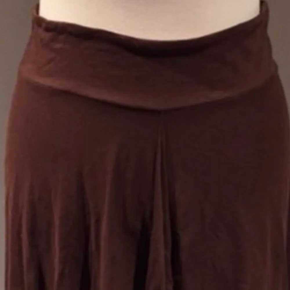 Boho Tie Dye Midi Skirt Brown - Image 3