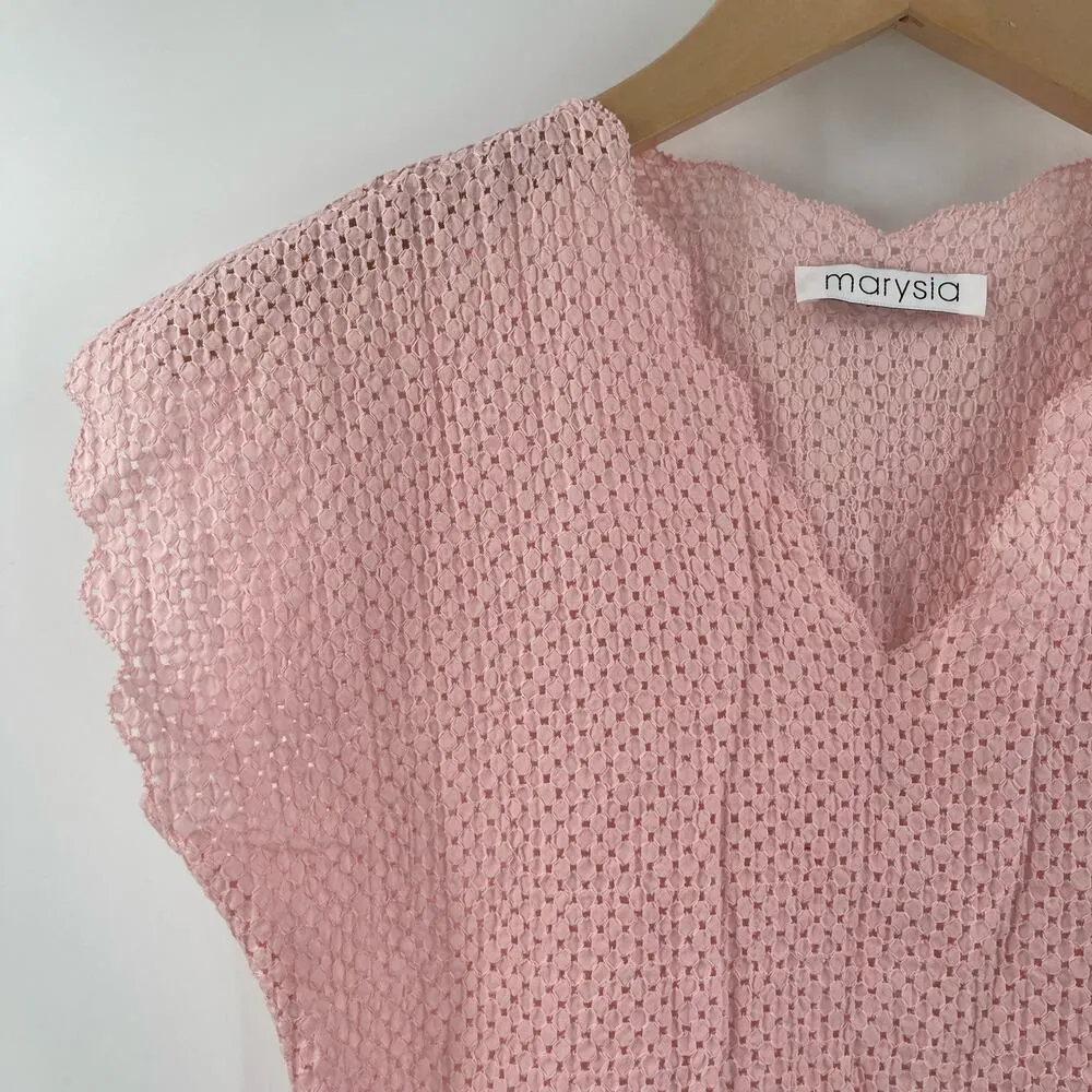 MARYSIA Top Size 4 Baby Pink NWT Resort Luxury Designer Beach Travel Vacation - Image 7