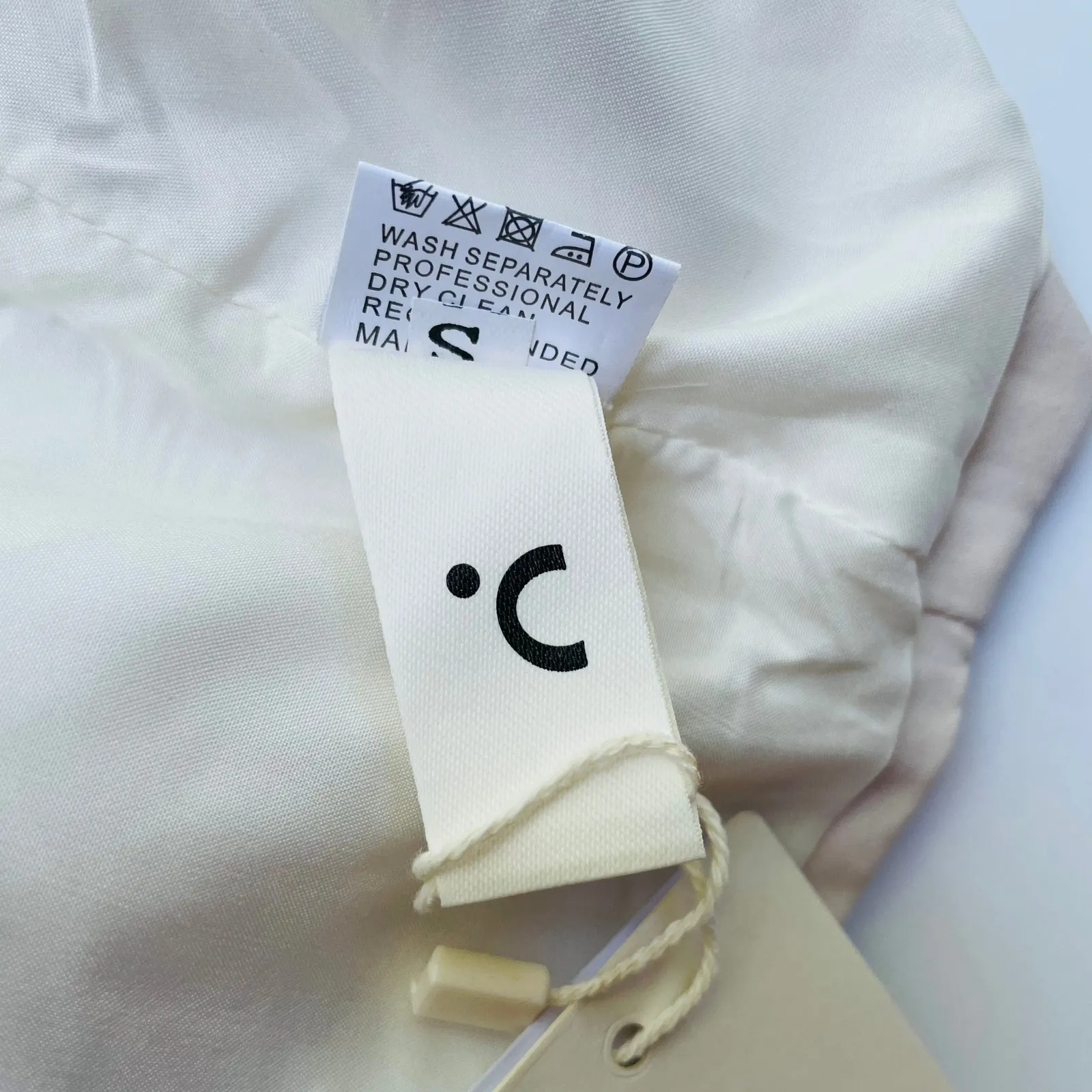 Commense Two Piece Vest Maxi Skirt Set Pleated Cream Size Small NEW - Image 13