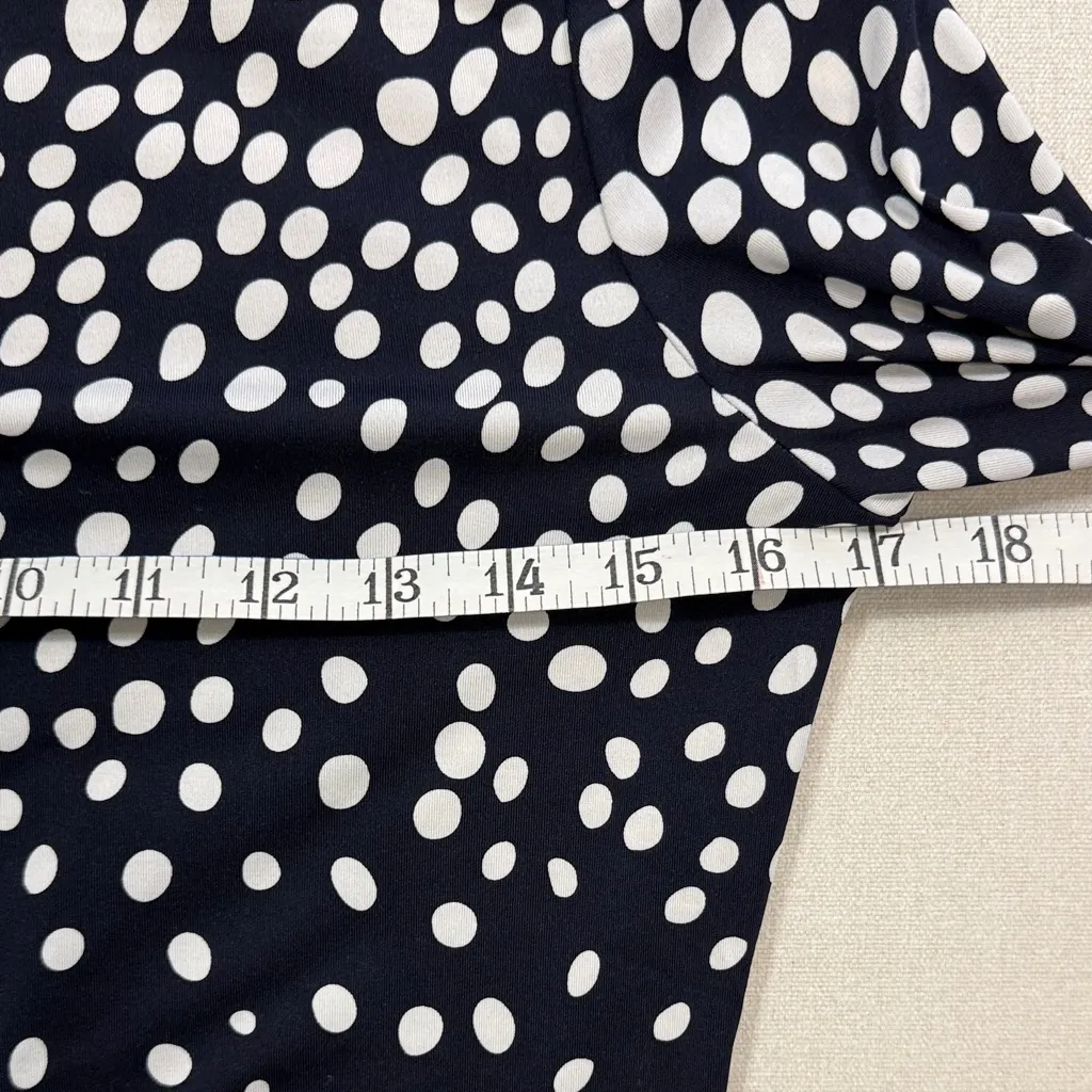 BCBGMaxAzria Navy and White Button Down Shirt - Image 8