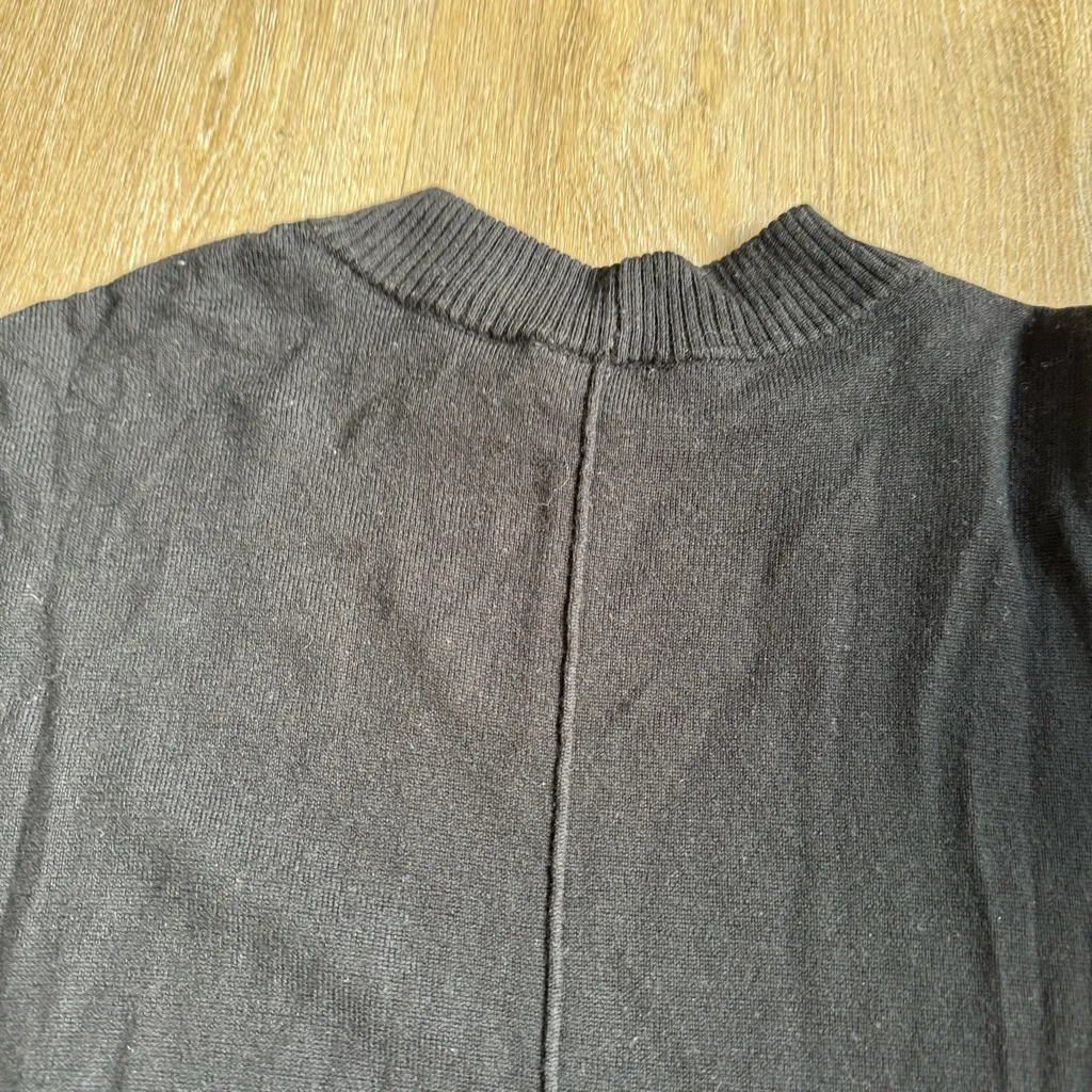 Talbots Black Merino Wool Sweater - Image 6