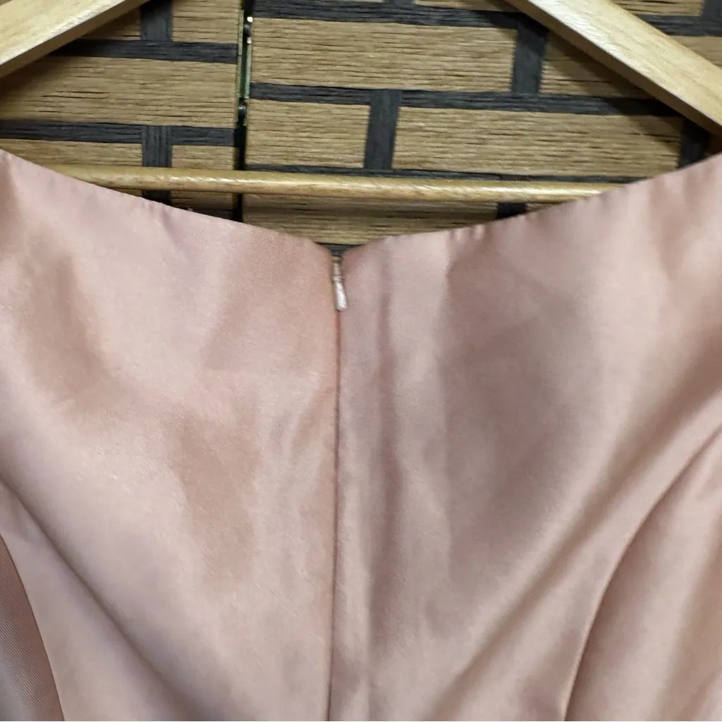 Alfred Sung Toasted Sugar Pale Pink‎ Maxi Formal Dress Size 10 - Image 7