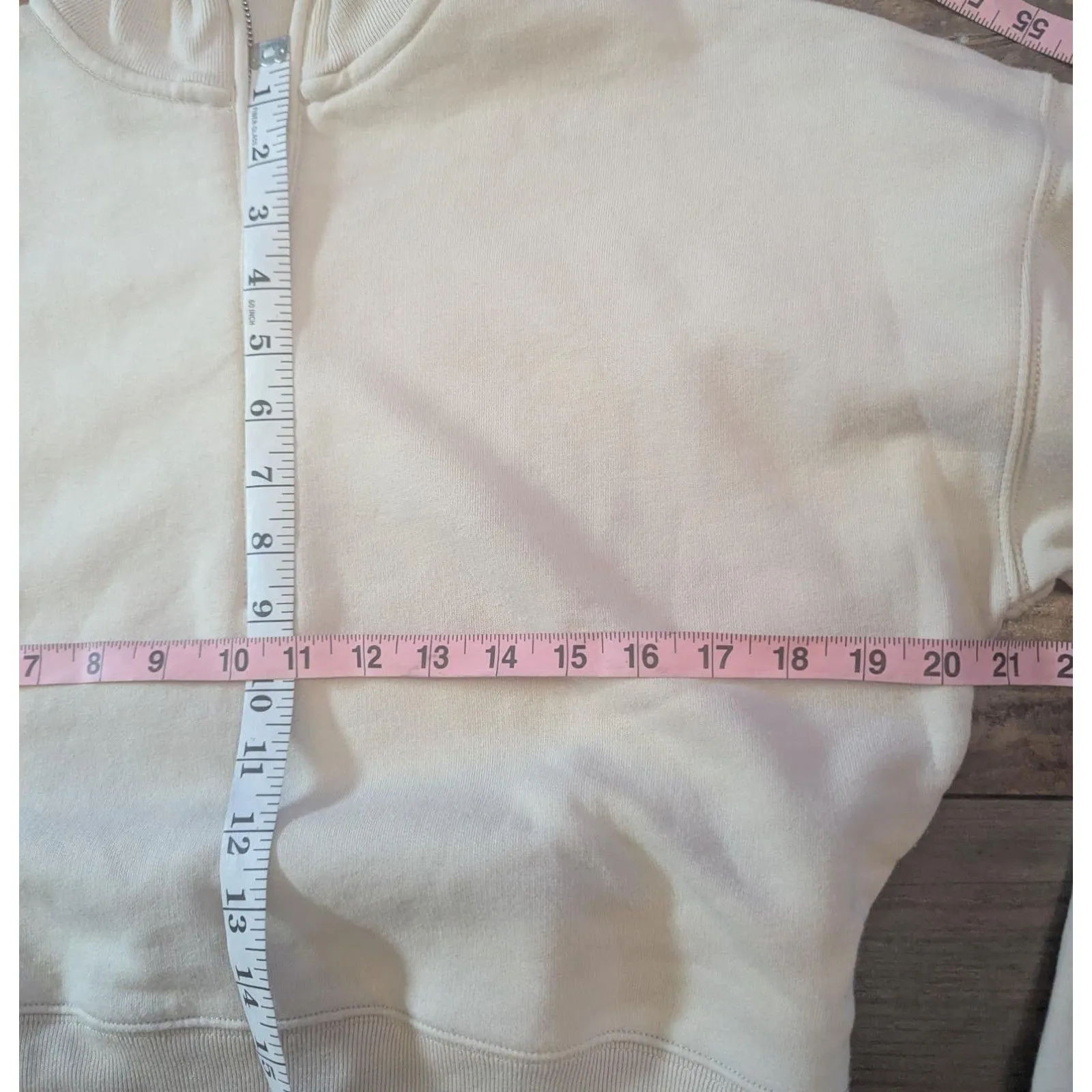 Aritzia Wilfred Free Cropped Half Zip Sweatshirt S Essential Lounge - Image 7