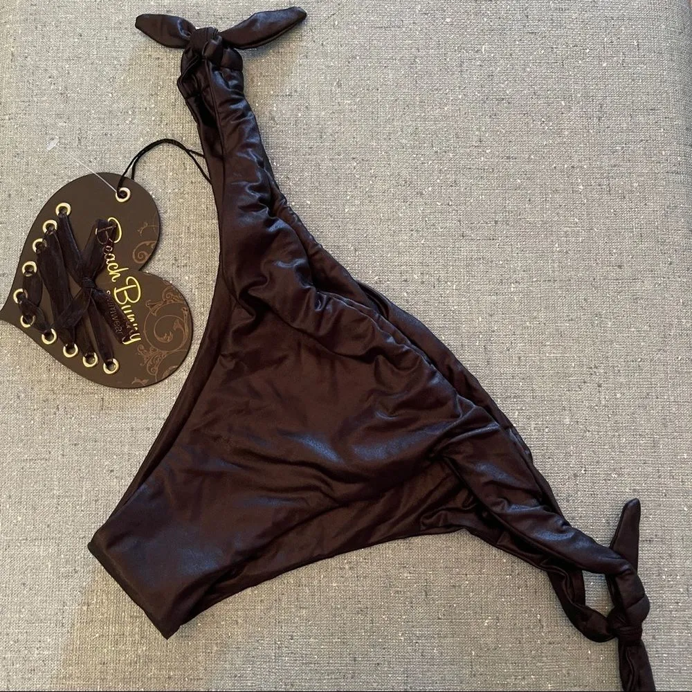 Beach Bunny Time After Time Bikini Bottom Black nwt - Image 8