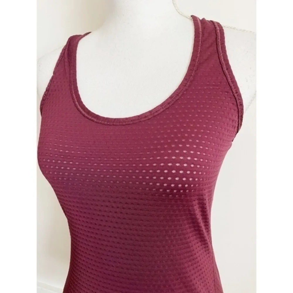 Athleta • Burgundy Wine Mesh Workout Tank Top - Image 7