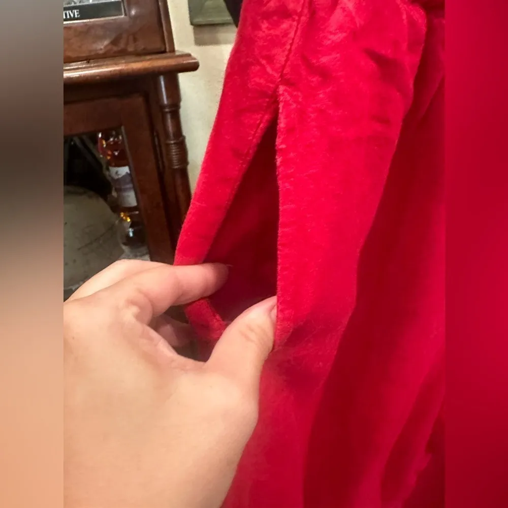 Notation Red Linen Blend Casual Pants Large - Image 5