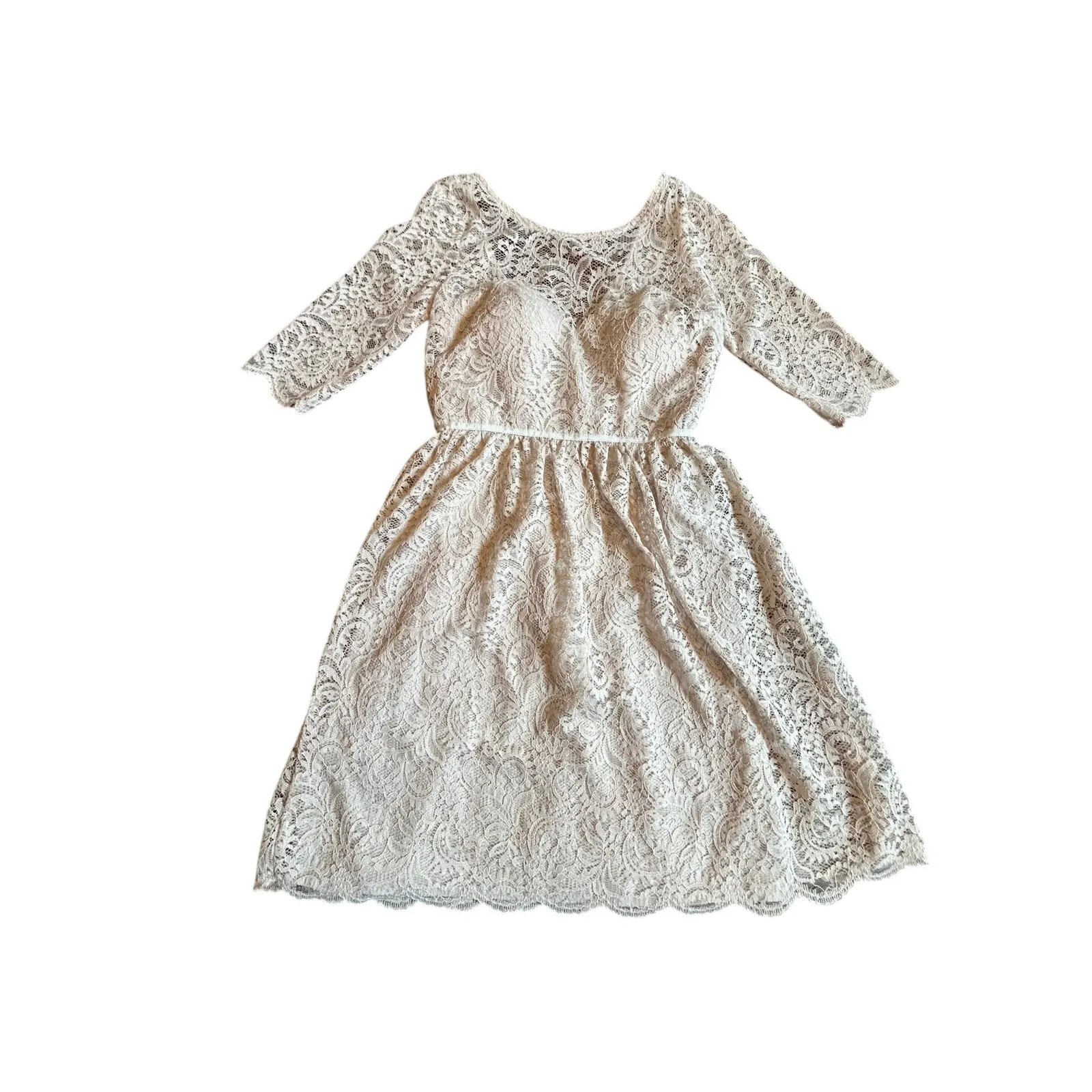 NWT JY Jenny Yoo Oyster Lace Party Dress - Image 12