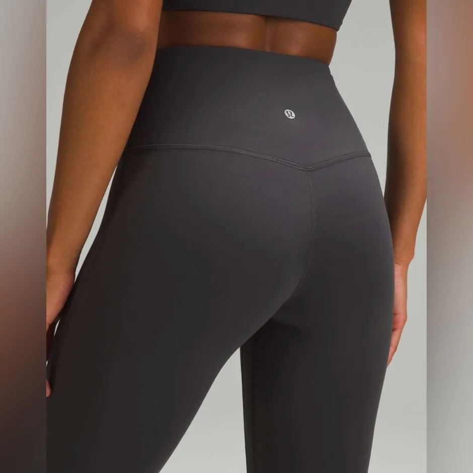 Lululemon NWOT Align High Rise Mini Flares Pants Leggings Graphite Grey Size 8 - Image 3