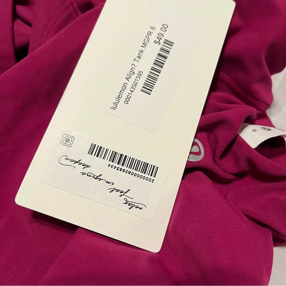 NEW Lululemon Cropped Align Tank Top Magenta Purple - Image 9