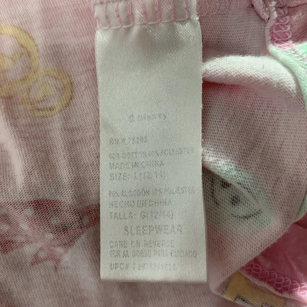 Minnie Mouse Pink Pajama Button Up Top Size Large - Image 10