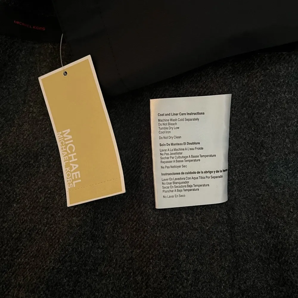 Michael Kors 🆕 Womens Rain Trench Coat Black, Removable Liner Belted Size M - Image 8