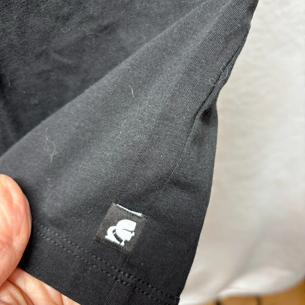 Karl Lagerfeld‎ Black Tee with Graphic Print - Image 4