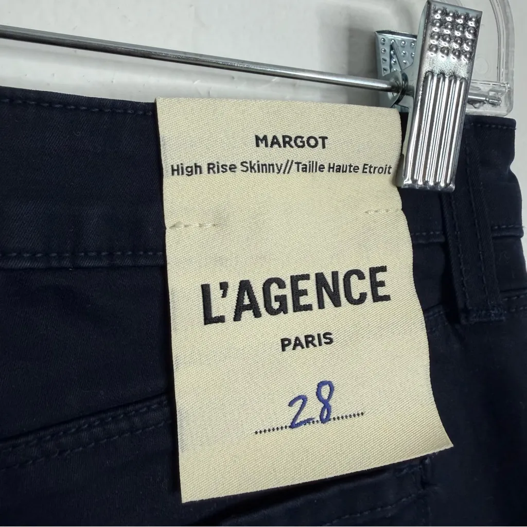 L’agence Margot High Rise Skinny In Midnight Size 28 Stretch Designer Casual - Image 7