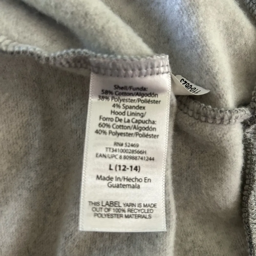 Time and Tru Full Zip Sweat Jacket Gray Size L Size L - Image 5