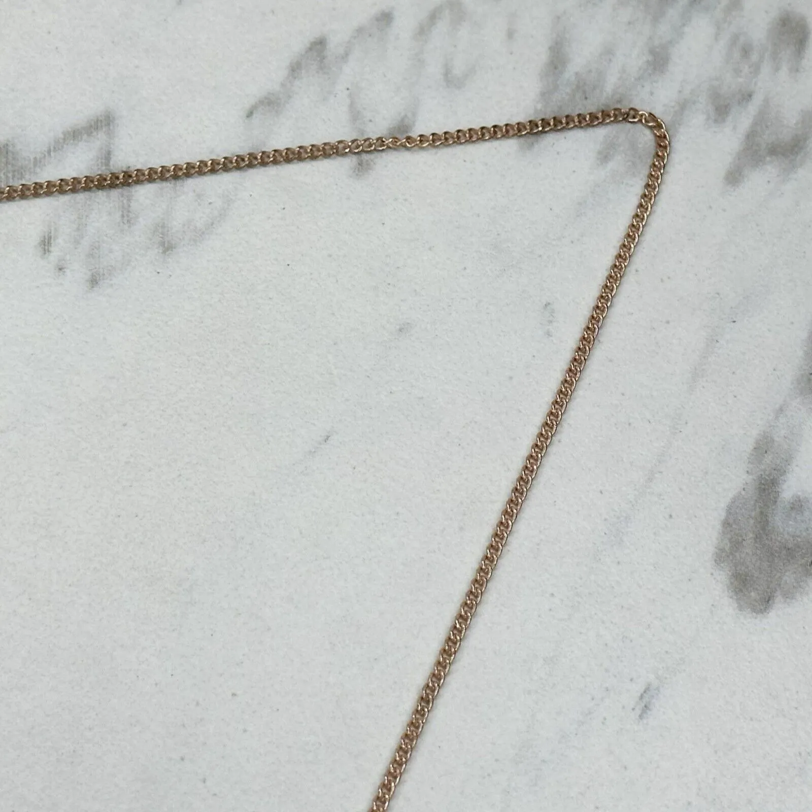 Chico's Rose Gold Tone Chain Link Rhinestone Pendant Necklace ✨ - Image 5