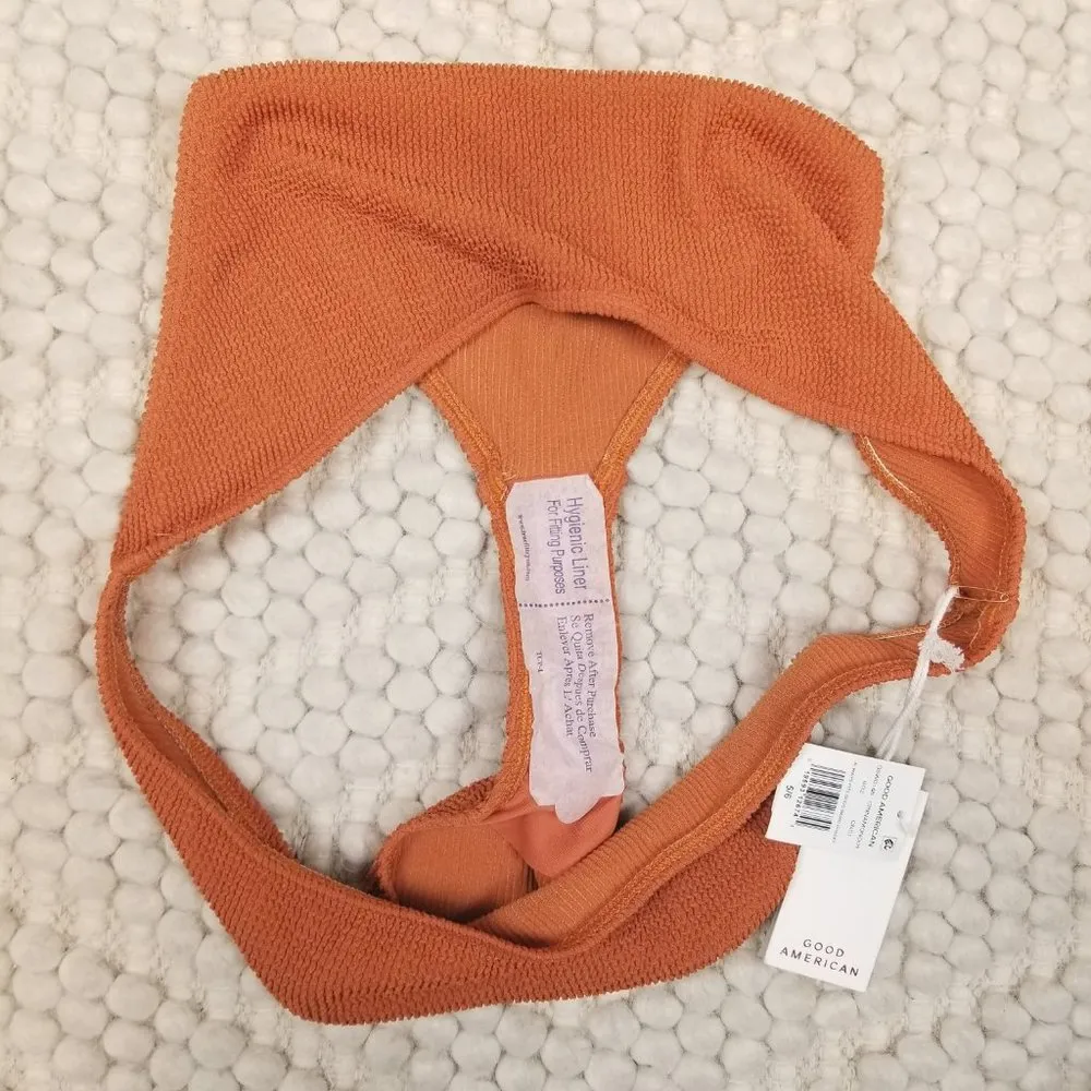 NWT Good American "Always Fits Good Basic Cheeky" Bikini Bottoms Cinnamon Sz 5/6 - Image 4