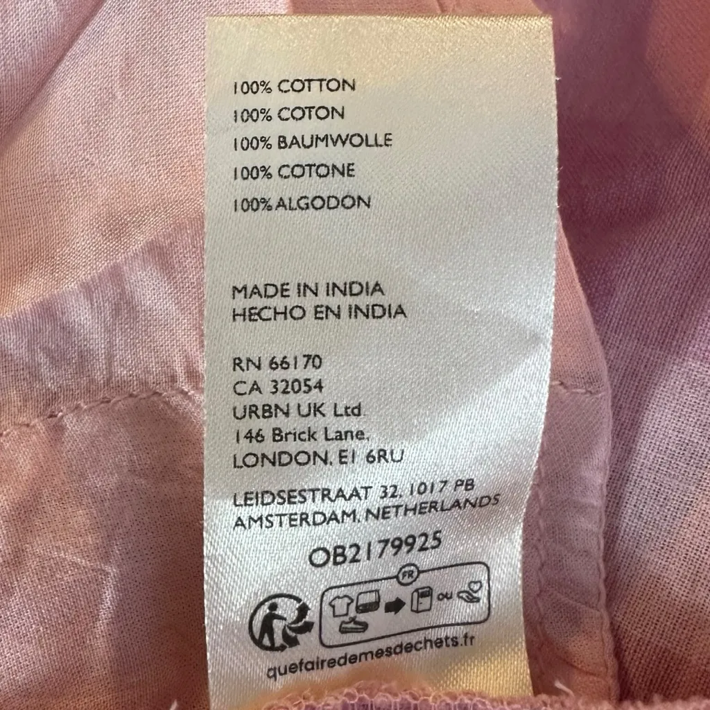 Free People Coquette Cottage Via Midi Bow Dress in Pink Gingham Check NWT Medium - Image 11